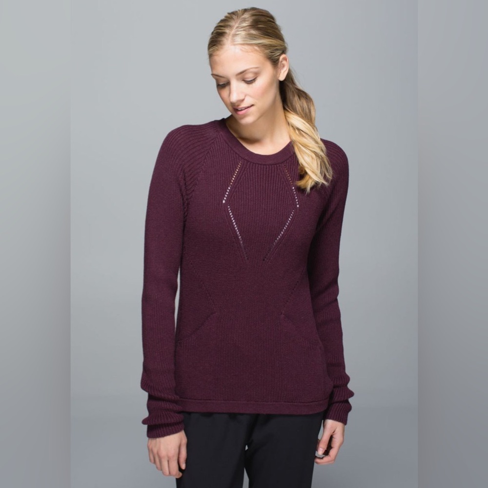 Lululemon The Sweater The Better
Heathered Bordeaux Drama